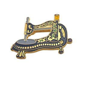 Vintage Jones 1879 Sewing Machine Enamel Pin Brooch